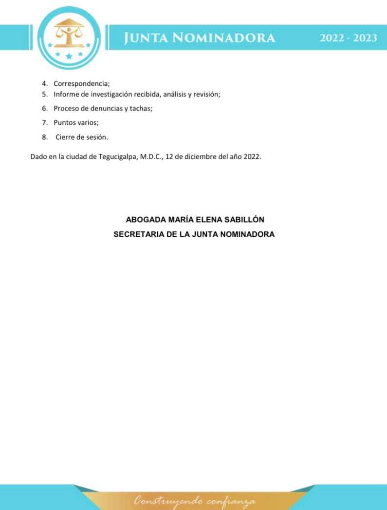 Sesión #12 convocatoria